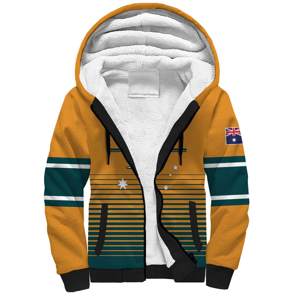 Custom Rugby Australia Sherpa Hoodie Junior Wallabies Go Champions