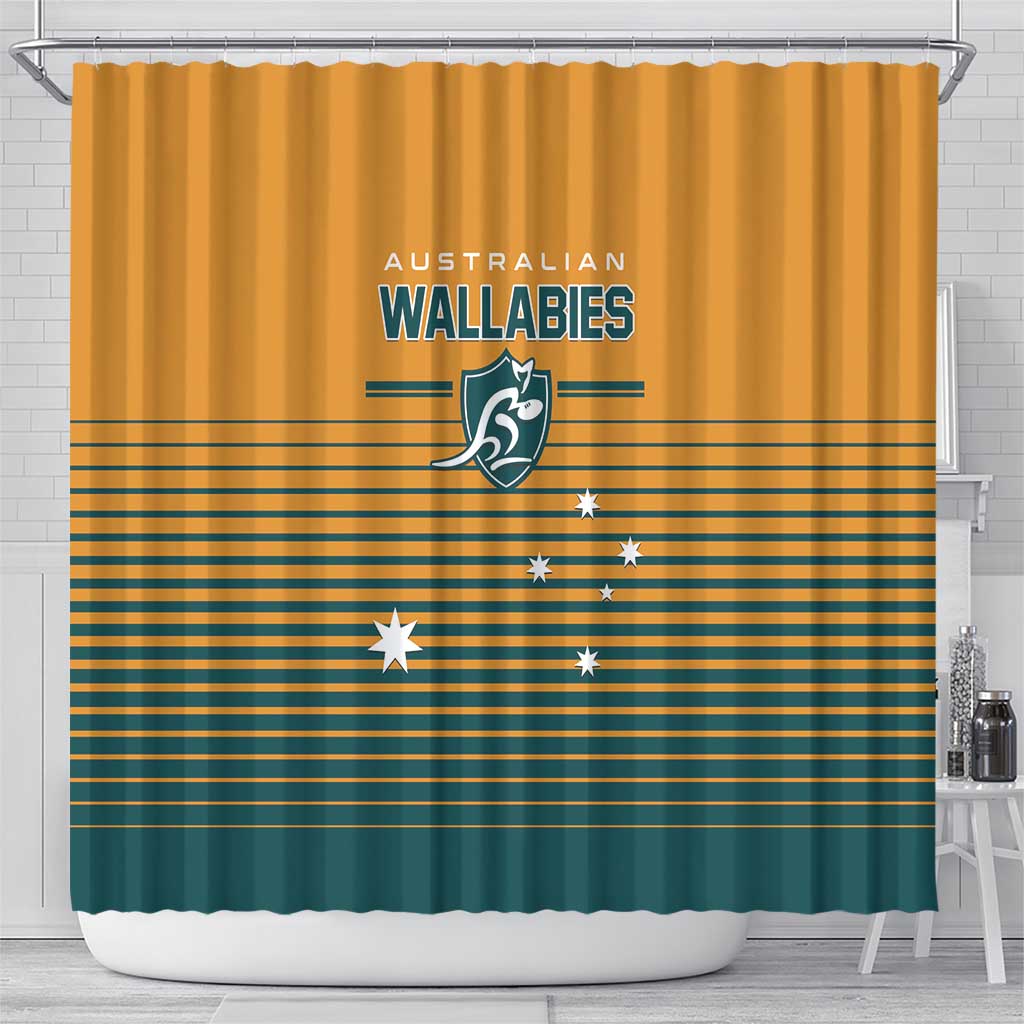 Rugby Australia Shower Curtain Junior Wallabies Go Champions