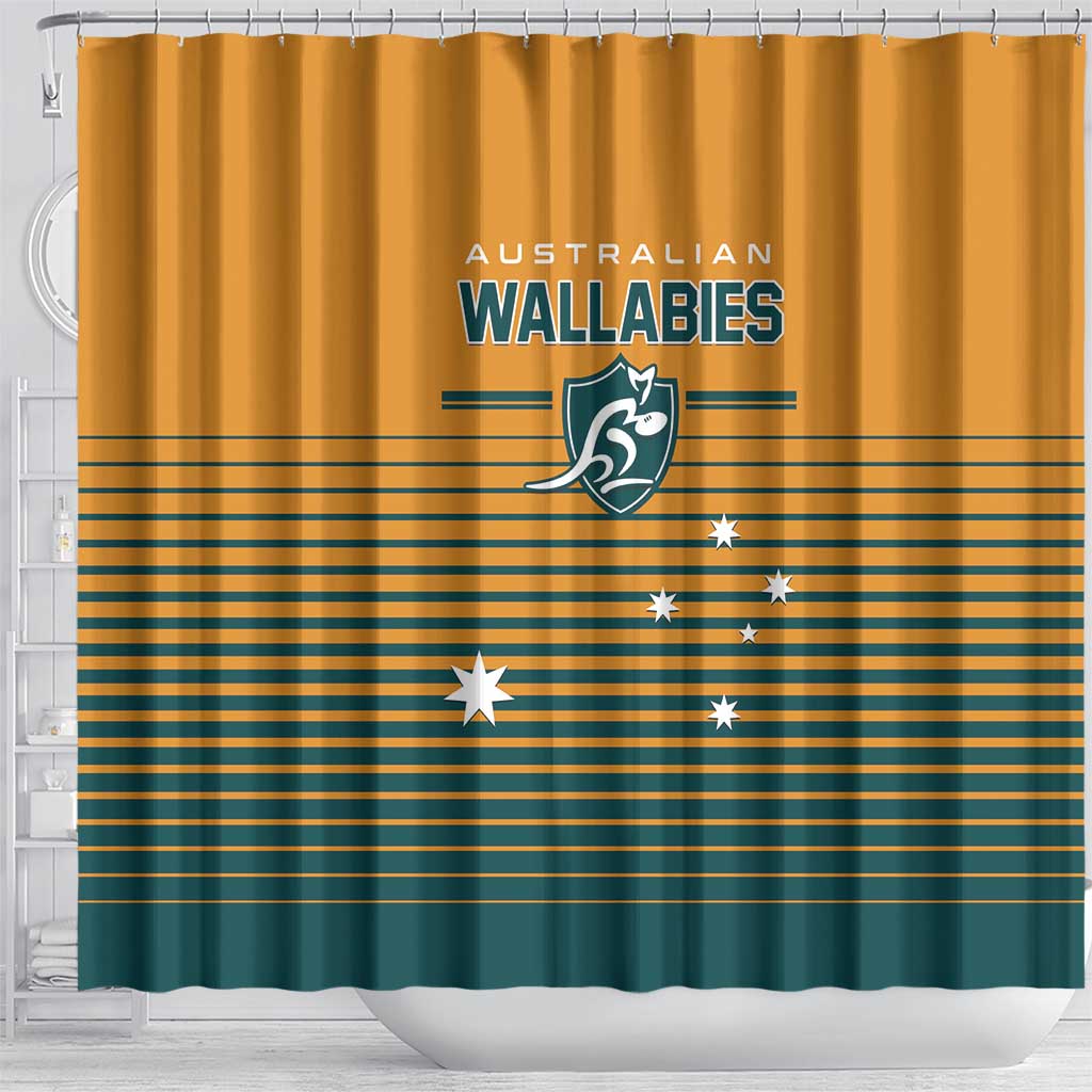 Rugby Australia Shower Curtain Junior Wallabies Go Champions