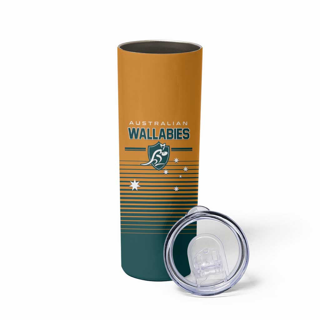 Custom Rugby Australia Skinny Tumbler Junior Wallabies Go Champions