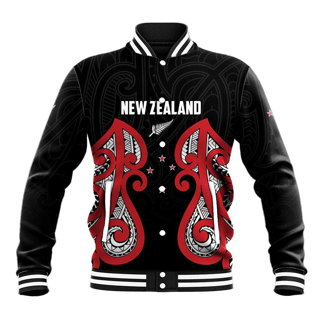 Custom Rugby New Zealand Baseball Jacket Baby Black Go Champions