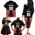 Custom Rugby New Zealand Family Matching Off The Shoulder Long Sleeve Dress and Hawaiian Shirt Baby Black Go Champions