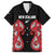 Custom Rugby New Zealand Family Matching Off The Shoulder Long Sleeve Dress and Hawaiian Shirt Baby Black Go Champions