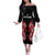 Custom Rugby New Zealand Family Matching Off The Shoulder Long Sleeve Dress and Hawaiian Shirt Baby Black Go Champions