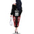 Custom Rugby New Zealand Family Matching Off The Shoulder Long Sleeve Dress and Hawaiian Shirt Baby Black Go Champions