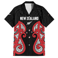 Custom Rugby New Zealand Family Matching Short Sleeve Bodycon Dress and Hawaiian Shirt Baby Black Go Champions