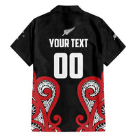 Custom Rugby New Zealand Hawaiian Shirt Baby Black Go Champions