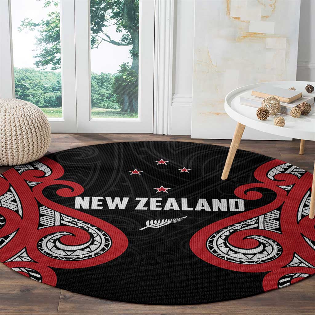 Rugby New Zealand Round Carpet Baby Black Go Champions