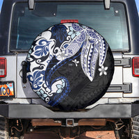 Monstera Plumeria Flowers Blue Spare Tire Cover Polynesian Pattern LT01 Blue - Polynesian Pride