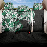 Monstera Plumeria Flowers Green Back Car Seat Cover Polynesian Pattern LT01 One Size Green - Polynesian Pride