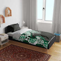 Monstera Plumeria Flowers Green Bedding Set Polynesian Pattern LT01 - Polynesian Pride