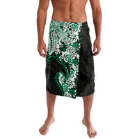 Monstera Plumeria Flowers Green Lavalava Polynesian Pattern LT01 Green - Polynesian Pride