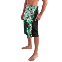 Monstera Plumeria Flowers Green Lavalava Polynesian Pattern LT01 - Polynesian Pride
