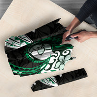 Monstera Plumeria Flowers Green Umbrella Polynesian Pattern LT01 - Polynesian Pride