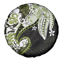 Monstera Plumeria Flowers Olive Green Spare Tire Cover Polynesian Pattern LT01 - Polynesian Pride