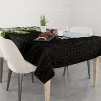 Monstera Plumeria Flowers Olive Green Tablecloth Polynesian Pattern LT01 - Polynesian Pride