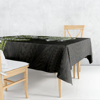 Monstera Plumeria Flowers Olive Green Tablecloth Polynesian Pattern LT01 - Polynesian Pride
