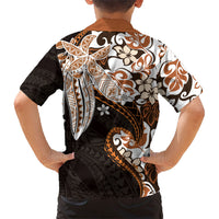 Monstera Plumeria Flowers Orange Family Matching Off Shoulder Maxi Dress and Hawaiian Shirt Polynesian Pattern