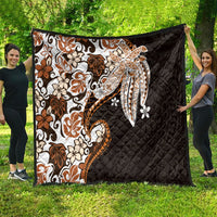 Monstera Plumeria Flowers Orange Quilt Polynesian Pattern LT01 - Polynesian Pride