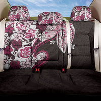 Monstera Plumeria Flowers Pink Back Car Seat Cover Polynesian Pattern LT01 One Size Pink - Polynesian Pride