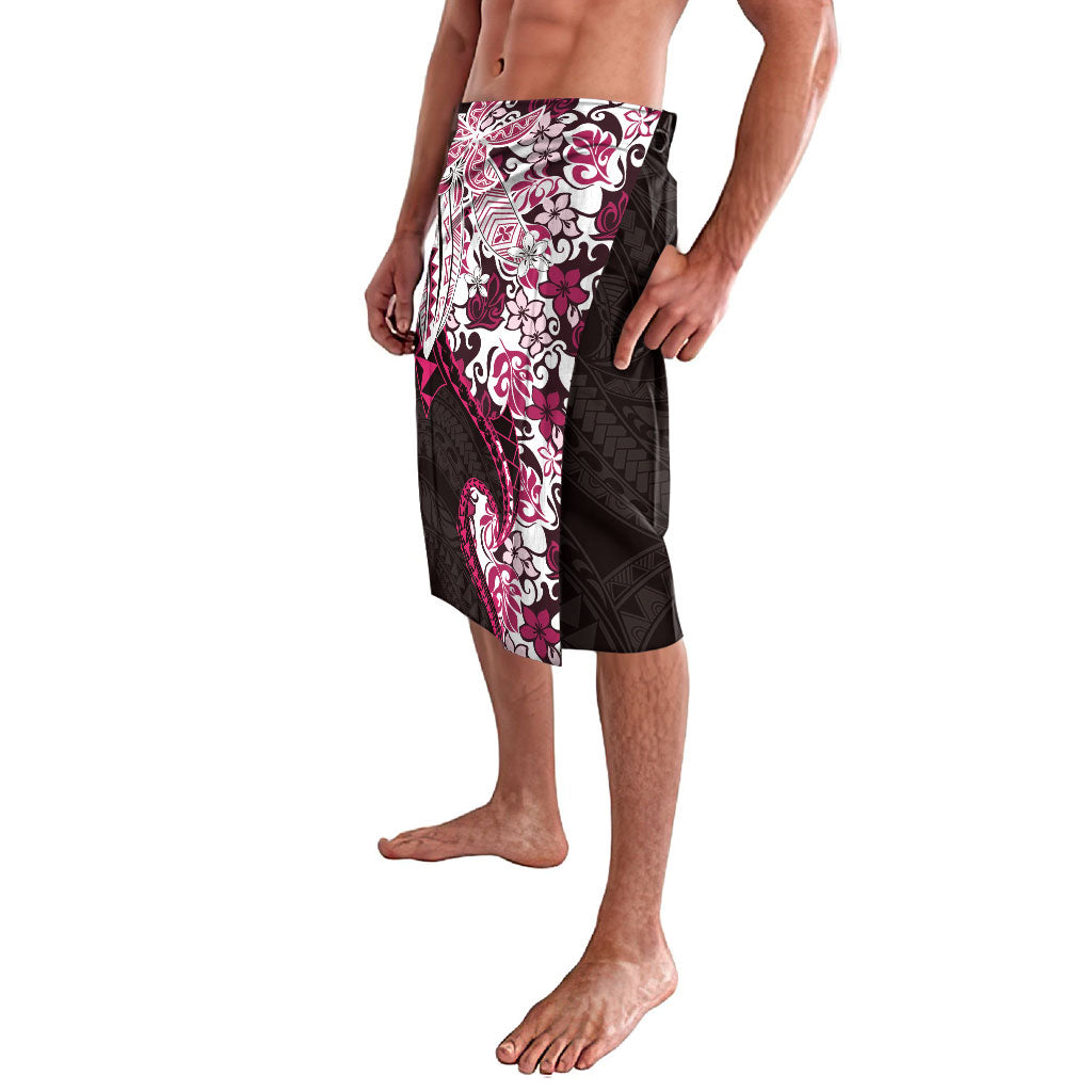 Monstera Plumeria Flowers Pink Lavalava Polynesian Pattern LT01 - Polynesian Pride