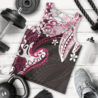 Monstera Plumeria Flowers Pink Men Tank Top Polynesian Pattern LT01 - Polynesian Pride