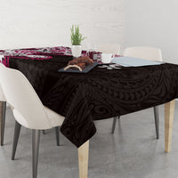 Monstera Plumeria Flowers Pink Tablecloth Polynesian Pattern LT01 - Polynesian Pride
