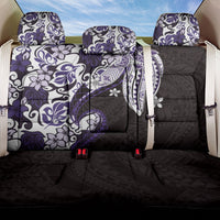 Monstera Plumeria Flowers Purple Back Car Seat Cover Polynesian Pattern LT01 One Size Purple - Polynesian Pride