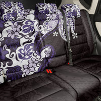 Monstera Plumeria Flowers Purple Back Car Seat Cover Polynesian Pattern LT01 - Polynesian Pride