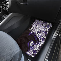 Monstera Plumeria Flowers Purple Car Mats Polynesian Pattern LT01 - Polynesian Pride
