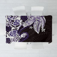 Monstera Plumeria Flowers Purple Tablecloth Polynesian Pattern LT01 Purple - Polynesian Pride