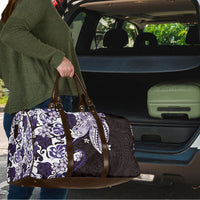 Monstera Plumeria Flowers Purple Travel Bag Polynesian Pattern LT01 - Polynesian Pride
