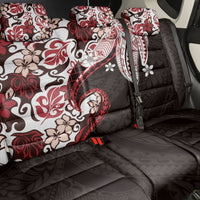 Monstera Plumeria Flowers Red Back Car Seat Cover Polynesian Pattern LT01 - Polynesian Pride