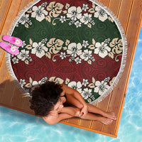 Hawaiian Hibiscus Christmas Color Beach Blanket Unique LT01 - Polynesian Pride