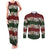 Hawaiian Hibiscus Christmas Color Couples Matching Tank Maxi Dress and Long Sleeve Button Shirt Unique