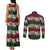 Hawaiian Hibiscus Christmas Color Couples Matching Tank Maxi Dress and Long Sleeve Button Shirt Unique