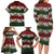 Hawaiian Hibiscus Christmas Color Family Matching Long Sleeve Bodycon Dress and Hawaiian Shirt Unique