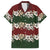 Hawaiian Hibiscus Christmas Color Family Matching Off The Shoulder Long Sleeve Dress and Hawaiian Shirt Unique