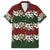 Hawaiian Hibiscus Christmas Color Family Matching Off Shoulder Short Dress and Hawaiian Shirt Unique