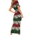 Hawaiian Hibiscus Christmas Color Family Matching Short Sleeve Bodycon Dress and Hawaiian Shirt Unique