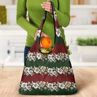 Hawaiian Hibiscus Christmas Color Grocery Bag Unique LT01 - Polynesian Pride