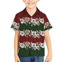 Hawaiian Hibiscus Christmas Color Kid Hawaiian Shirt Unique