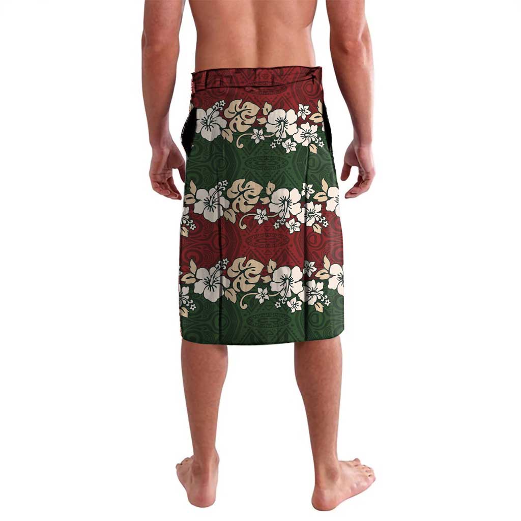 Hawaiian Hibiscus Christmas Color Lavalava Unique LT01 - Polynesian Pride