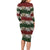 Hawaiian Hibiscus Christmas Color Long Sleeve Bodycon Dress Unique