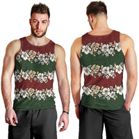 Hawaiian Hibiscus Christmas Color Men Tank Top Unique