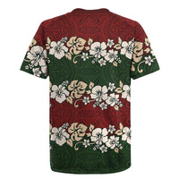 Hawaiian Hibiscus Christmas Color Rugby Jersey Unique LT01 - Polynesian Pride