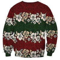 Hawaiian Hibiscus Christmas Color Sweatshirt Unique LT01 - Polynesian Pride