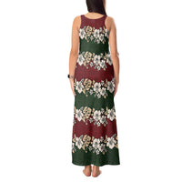Hawaiian Hibiscus Christmas Color Tank Maxi Dress Unique LT01 - Polynesian Pride