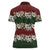 Hawaiian Hibiscus Christmas Color Women Polo Shirt Unique