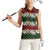 Hawaiian Hibiscus Christmas Color Women Sleeveless Polo Shirt Unique